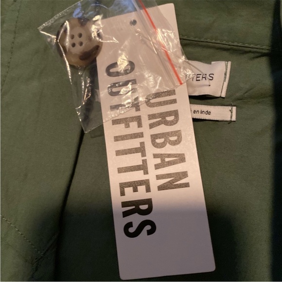 Urban Outfitters Holly Double-Breasted Midi Shirt Dress 1940s Military Duster XS - Picture 8 of 9